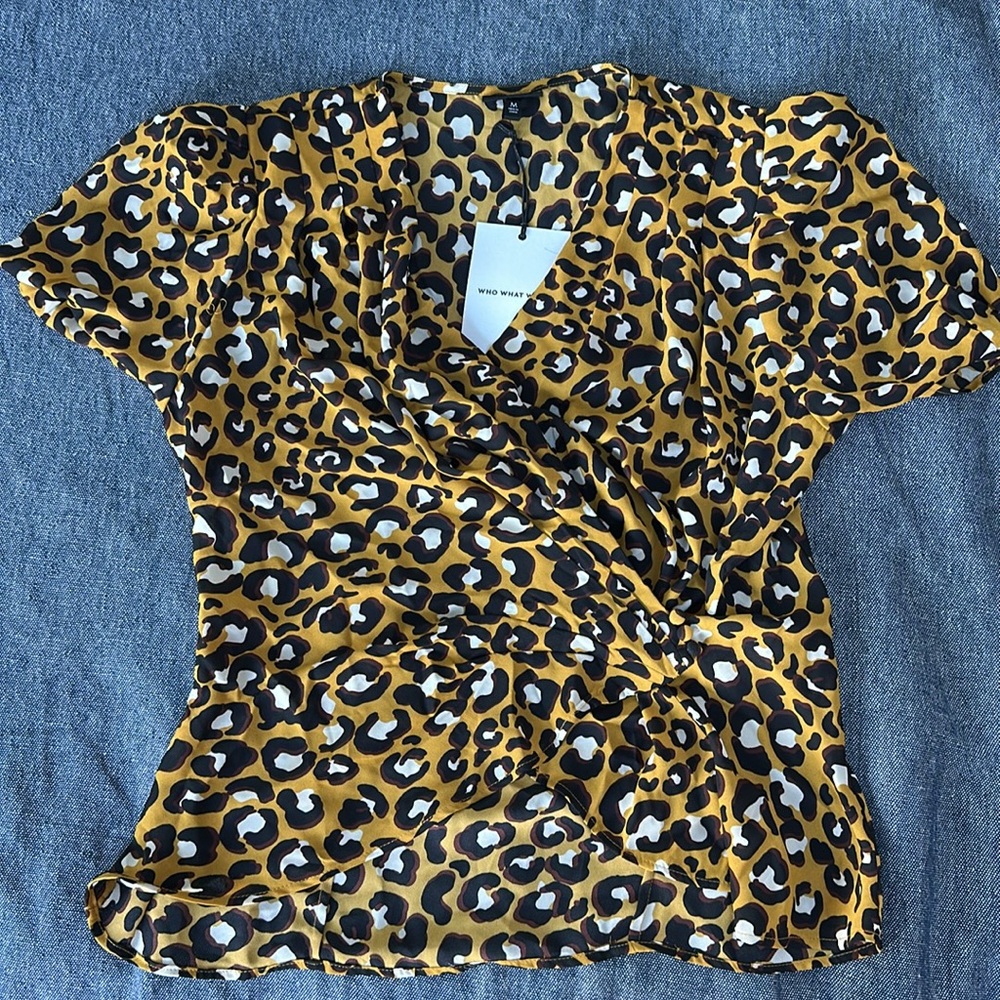 Leopard blouse who what wear